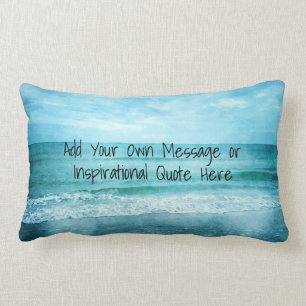 Coussin Rectangle Créez votre propre devis inspirant motivationnel L