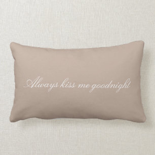 Coussin Rectangle Crème de cacao Brown toujours Embrasse-moi Goodni
