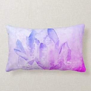 Coussin Rectangle Cristaux gais de Vibe d'améthyste d'amusement de