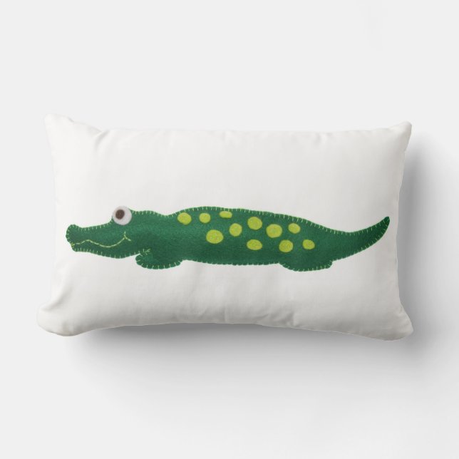 Coussin Rectangle Crocodile (Recto)