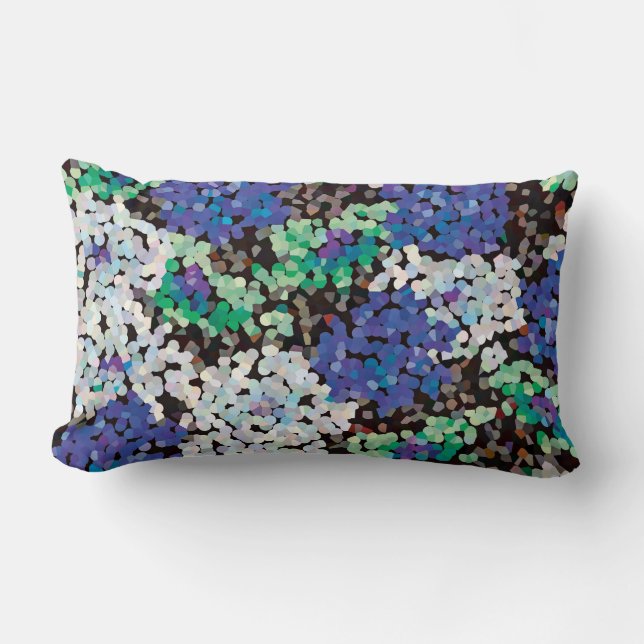 Coussin Rectangle Crystal Floral Blooms (Recto)