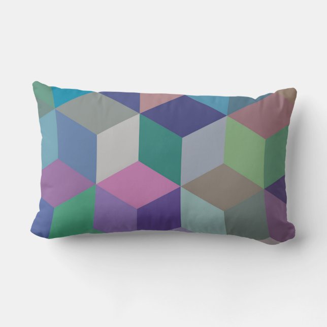 Coussin Rectangle Cubic III (Verso)