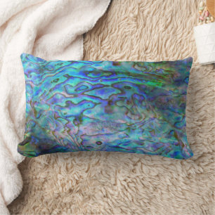 COUSSIN RECTANGLE CUSHION DE LA NOUVELLE-ZÉLANDE PAUA LUMBAR