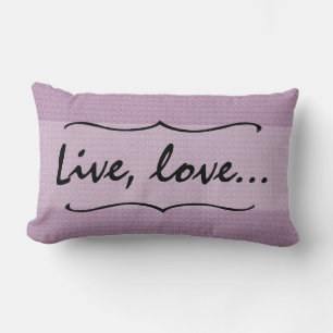 Coussin Rectangle Custom colour and text, two-sided lumbar pillow