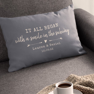 Coussin Rectangle Custom Where It All Began Chic Valentine's Day