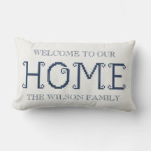 Customized "Welcome to Our Home" with Family Name
