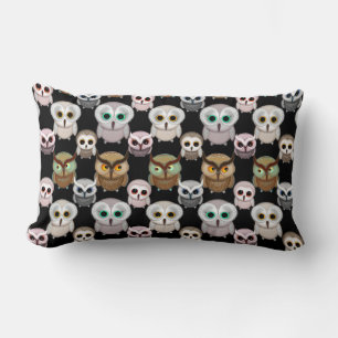 Coussin Rectangle Cute Little Owls Illustrated Art Motif