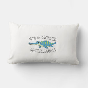 Coussin Rectangle Cute Magical Liopleurodon Fantasy Prehistoric Ocea