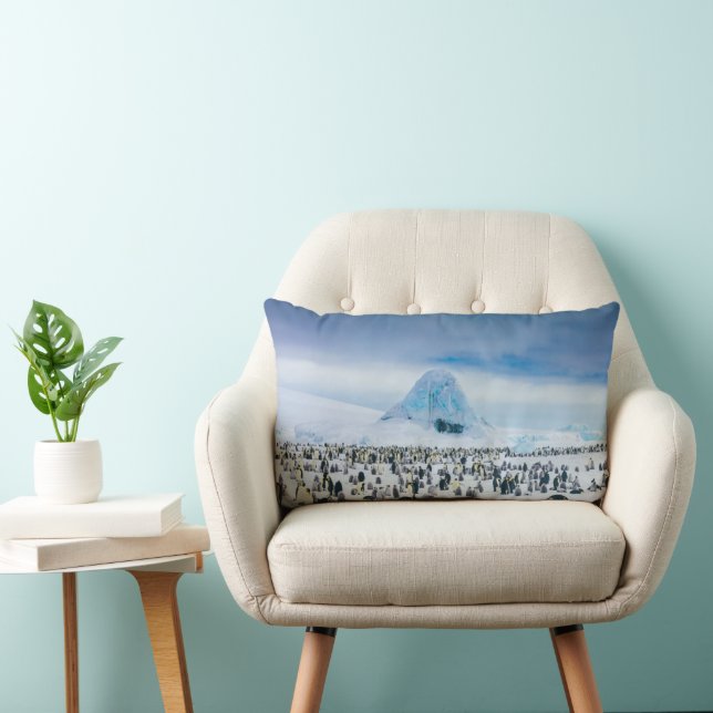 Coussin Rectangle Cutest Baby Animals | Emperor Penguin Colony (Chaise)