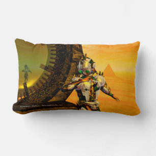 Coussin Rectangle CYBORG TITAN, DÉSERT HYPERION Science-fiction Scif