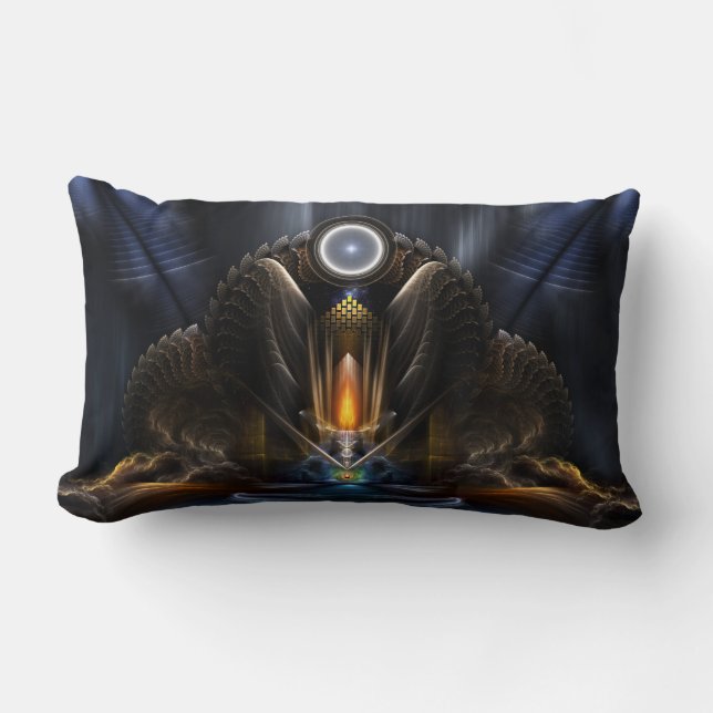 Coussin Rectangle Cyriteux, Le Temple De L'Orbe De Karinos (Recto)