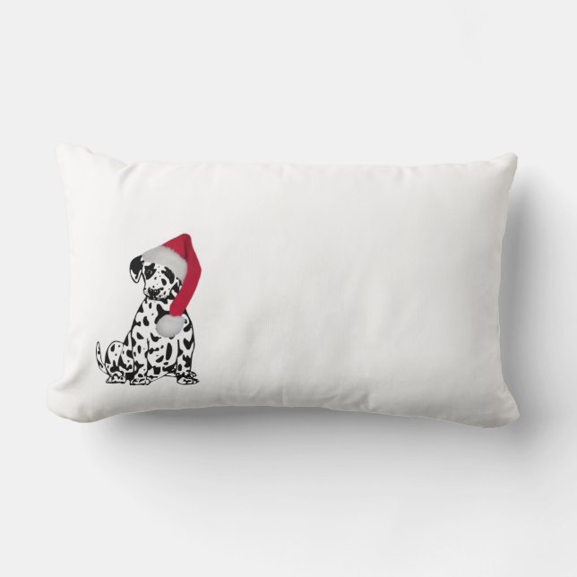 Coussin Rectangle Dalmatie de Noël (Recto)