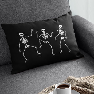 Coussin Rectangle Dancing Skeleton Drôle Éffrayant Halloween