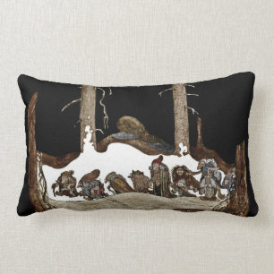 Coussin Rectangle Dans la nuit d'hiver