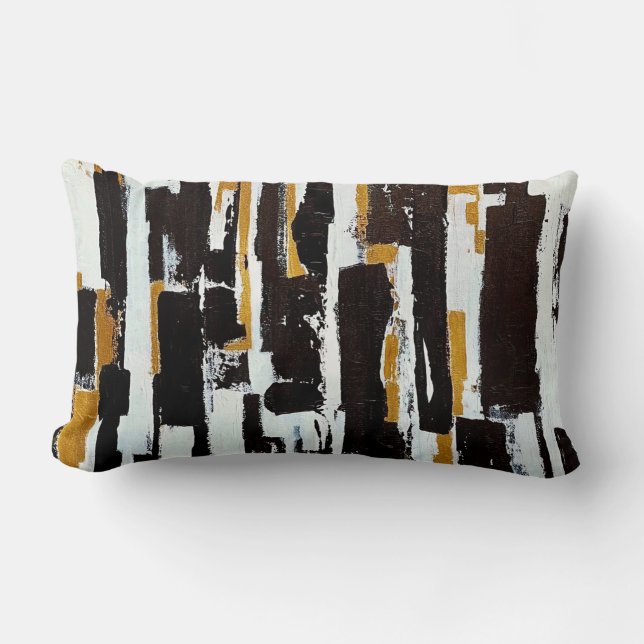 Coussin Rectangle Dans le Bois Poly Lumbar Jeu d'oreiller (Recto)
