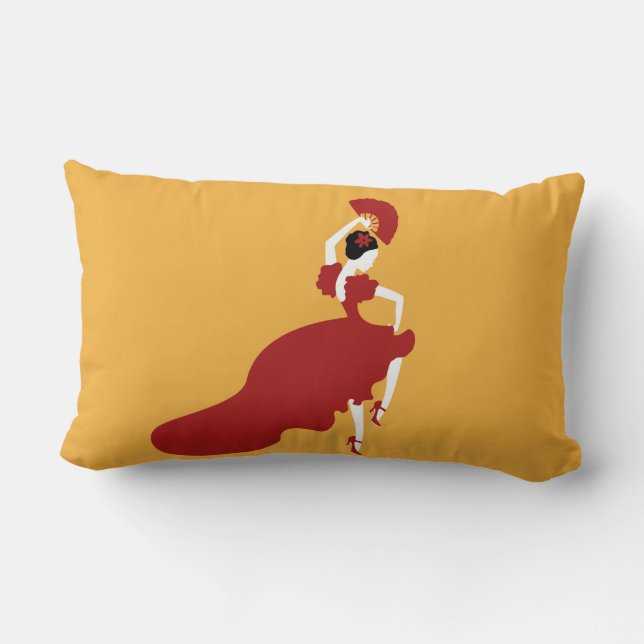 Coussin Rectangle Danseur flamenco (Verso)
