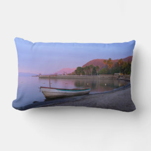Coussin Rectangle Daybreak sur les rives du lac Chapala