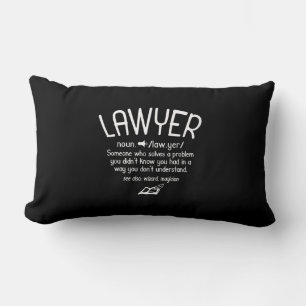 Coussin Rectangle Définition drôle de l'avocat