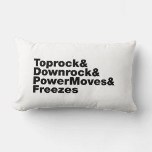 Coussin Rectangle Déplacements de rupture (Breakdance)