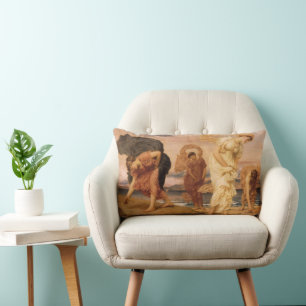 Coussin Rectangle Des Filles Grecques Ramassent Des Galets Par Lord
