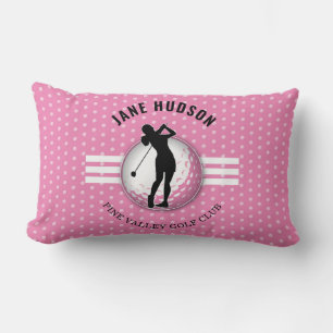 Coussin Rectangle Design élégant de Golfeur pour femmes