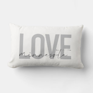 Coussin Rectangle Design simple, moderne, urbain, cool Love Minnesot