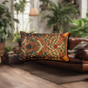Coussin Rectangle Design textile indien antique