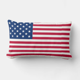 Coussin Rectangle Dessin de fierté du drapeau américain USA