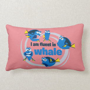 Coussin Rectangle Destin  Je suis floue en baleine