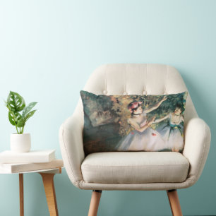 Coussin Rectangle Deux danseurs sur scène par Edgar Degas, Art Vinta