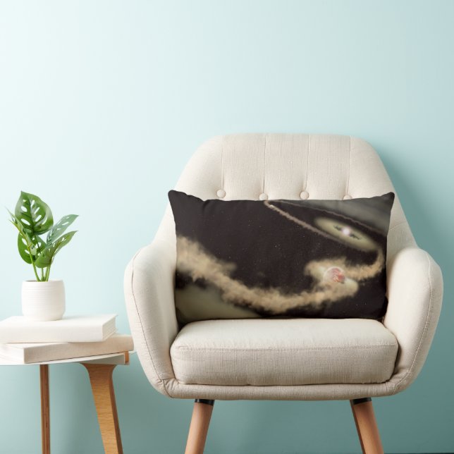 Coussin Rectangle Deux Exoplanètes Géantes De Gaz Orbitant Une Jeune (Chaise)