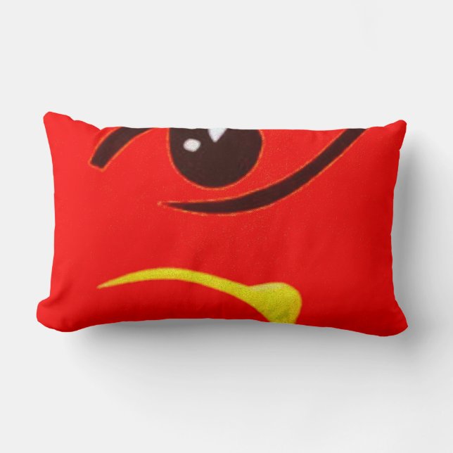 Coussin Rectangle Devi maa en rouge (Recto)