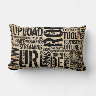 Coussin Rectangle Dictionnaire informatique - vintage