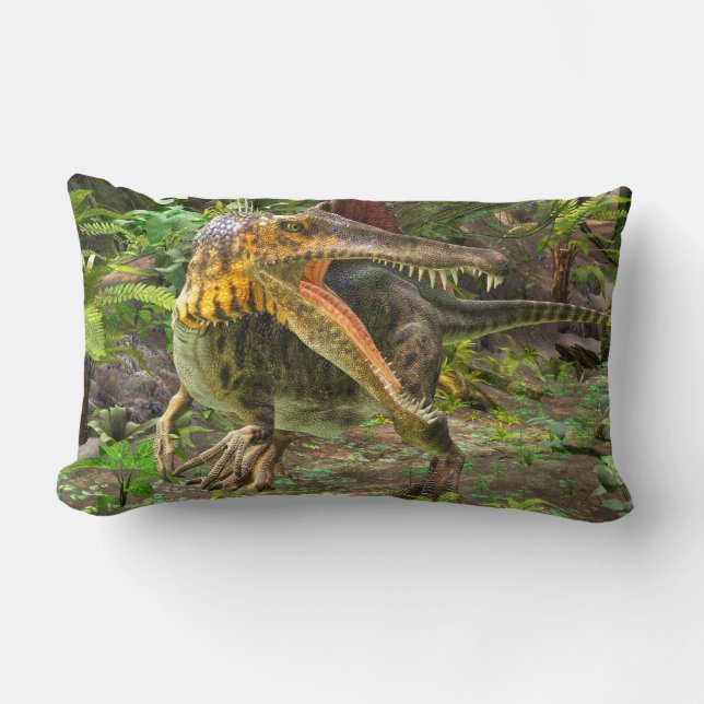 Coussin Rectangle Dinosaure Spinosaurus (Recto)
