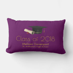 Coussin Rectangle Diplôme de fin d'études et diplôme en classe viole