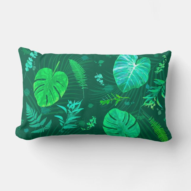 Coussin Rectangle DK Feuille tropical (Recto)