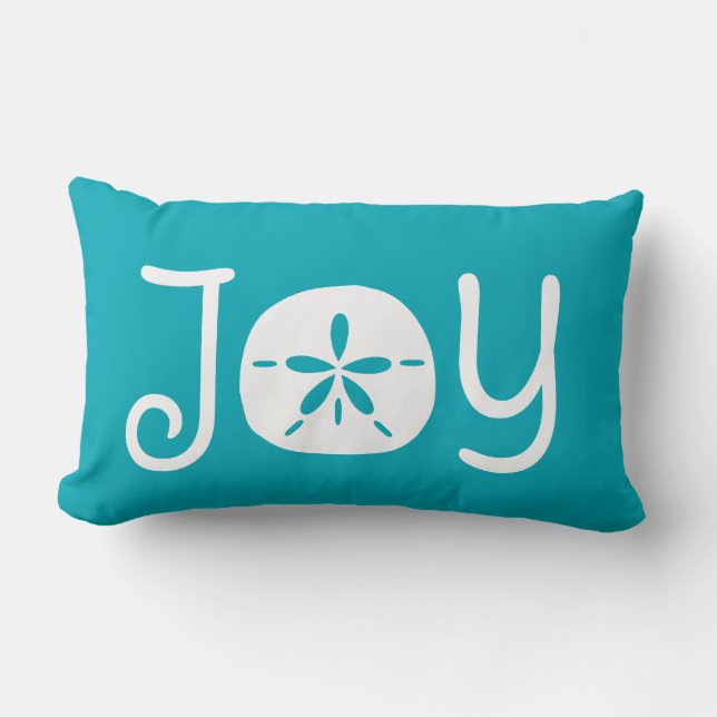 Coussin Rectangle Dollar de sable de joie de vacances de Noël de (Recto)