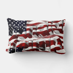 Coussin Rectangle Donald Trump est patriotique.