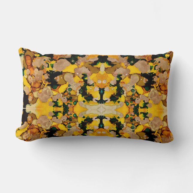 Coussin Rectangle Doré (Recto)