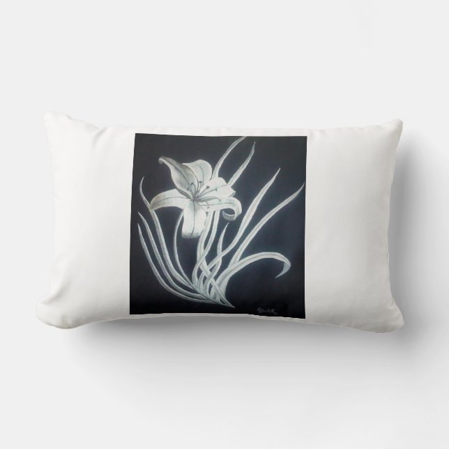 Coussin Rectangle Dorer le lis (Recto)