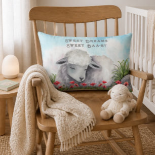 Coussin Rectangle Doux rêves, doux bé-bé Agneau
