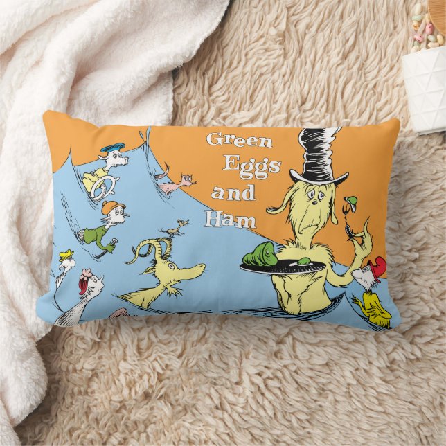 Coussin Rectangle Dr. Seuss Les Œufs verts au jambon Scène de l'eau (Couverture)