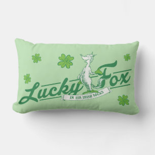Coussin Rectangle Dr Seuss   Lucky Fox Dans Ses Chaussettes Irlandai