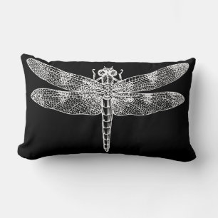 Coussin Rectangle Dragonfly (blanc)