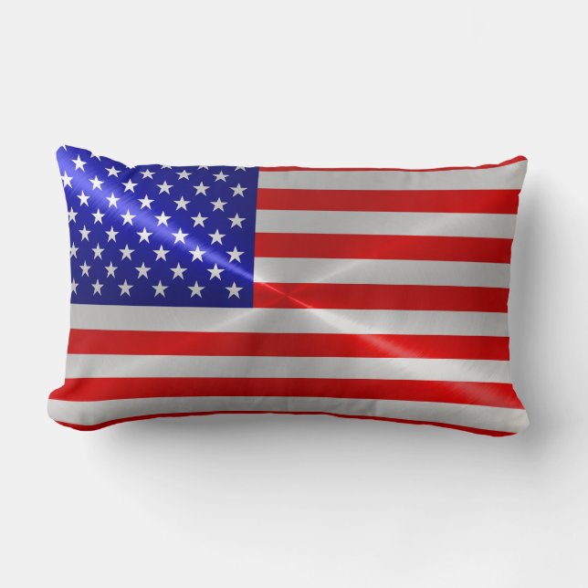 Coussin Rectangle Drapeau Américain (Recto)