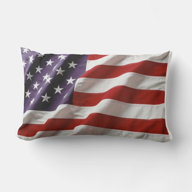 Coussin Rectangle Drapeau américain (Recto)
