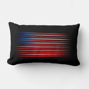 Coussin Rectangle Drapeau américain Abstrait rayé
