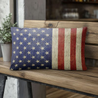 Drapeau américain avec finition vintage
