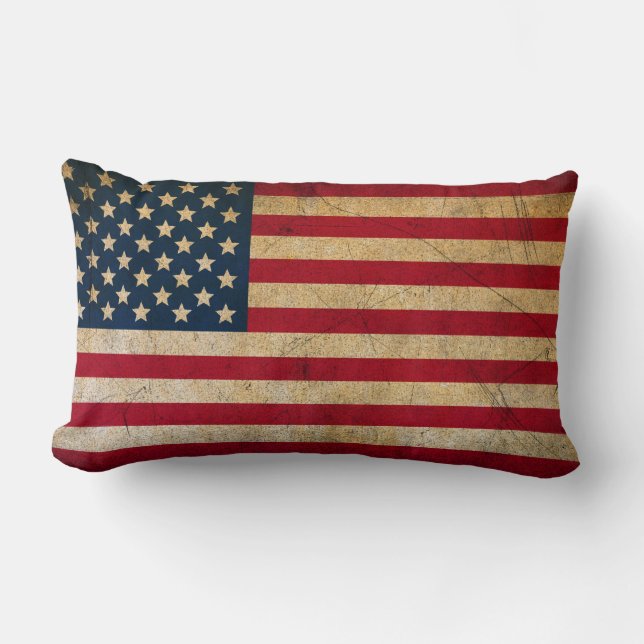 Coussin Rectangle Drapeau américain avec le drapeau du carreau de (Recto)