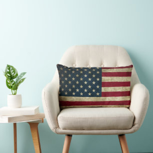 Coussin Rectangle Drapeau américain étoiles et bandes
